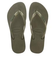 Havaianas - Slim logo metallic Rubber Dames