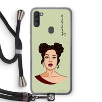 Pop-Art Creator: Samsung Galaxy A11 Transparant Hoesje met koord Pop-Art Creator: Samsung Galaxy A11 Transparant Hoesje met koord