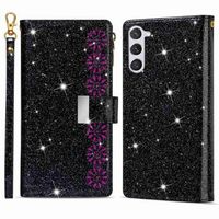 Starlight Series Samsung Galaxy S23 5G Wallet Case - Zwart - thumbnail