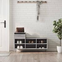 VidaXL Schoenenkast 102x36x60 cm bewerkt hout sonoma grijs