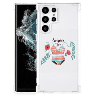 Samsung Galaxy S22 Ultra Stevig | Bumper Hoesje | Boho Summer