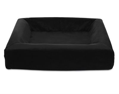 Bia bed royal fluweel hoes hondenmand zwart