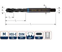 Rotec Machinetap din371 m4 rvs blind