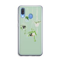 Hang In There: Samsung Galaxy A40 Transparant Hoesje