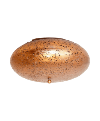 Plafondlamp goud filigrain goud &apos;Femke&apos; 2x e14 fitting 25 cm rond