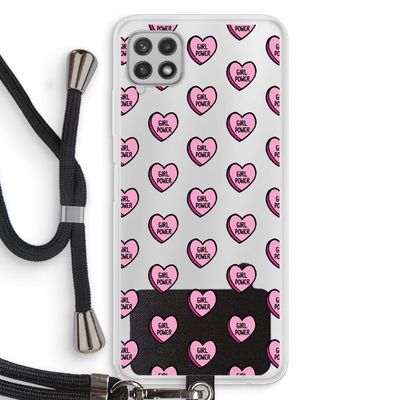 GIRL POWER: Samsung Galaxy A22 4G Transparant Hoesje met koord