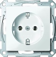 Merten stopcontact enkel polarwit glans 2301-0319