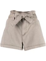 PAIGE short Anessa à taille haute - Gris