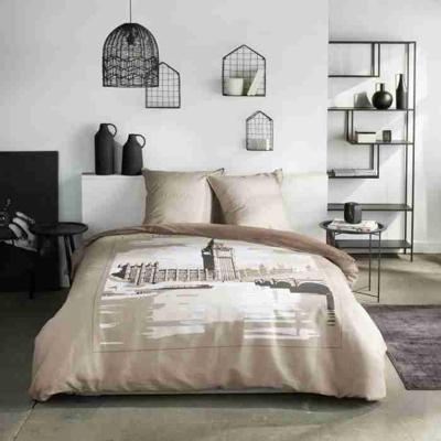 Beddengoedset - TODAY - JAVA - 2 personen - 240x220 cm - Katoen - London print - Beige