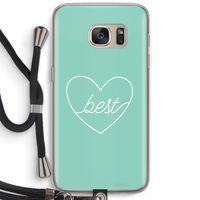 Best heart pastel: Samsung Galaxy S7 Transparant Hoesje met koord Best heart pastel: Samsung Galaxy S7 Transparant Hoesje met koord