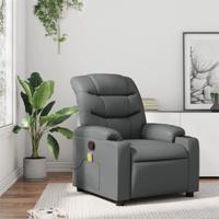 Massagestoel van grijs kunstleer