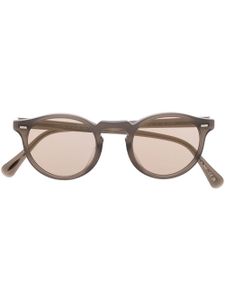 Oliver Peoples lunettes de soleil Gregory Peck à monture ronde - Marron