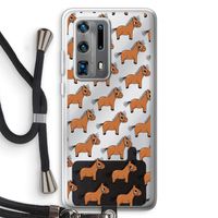 Pony: Huawei P40 Pro Plus Transparant Hoesje met koord