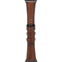 Senza Desire Leather Strap Apple Watch 38mm Burned Cognac