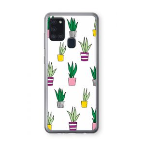 Sanseveria: Samsung Galaxy A21s Transparant Hoesje