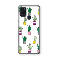 Sanseveria: Samsung Galaxy A21s Transparant Hoesje