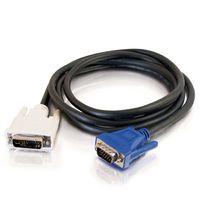 C2G 2m DVI-A M / HD15 M Cable VGA (D-Sub) Zwart - thumbnail