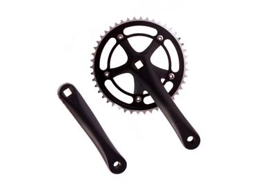 Mighty Solid4 Crankset 46t - Zwart Mighty Solid4 Crankset 46t - Zwart