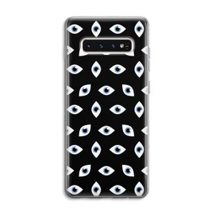Eyes pattern: Samsung Galaxy S10 4G Transparant Hoesje