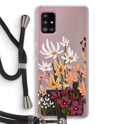 Painted wildflowers: Samsung Galaxy A51 5G Transparant Hoesje met koord