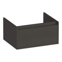 Brauer Hope - Onderkast - 60 cm - met 1 Softclose Lade Greeploos en 1 Sifon Uitsparing - Timber Anthracite
