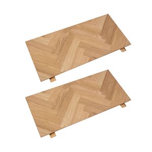 Brips verlengbladen voor eettafel 2 stk. á 95x45 cm eikenfineer.