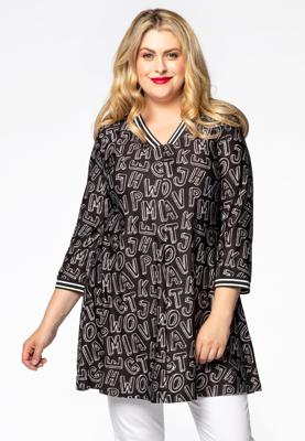 Yoek Tuniek wide bottom MIA | Zwart | Maat 42/44