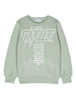 Gaelle Paris Kids sweat en coton à logo imprimé - Vert