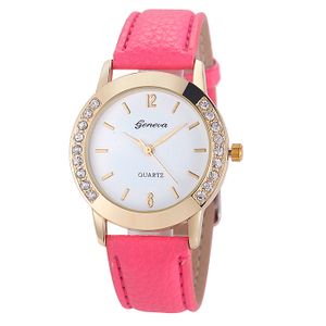 Geneva mode horloge Diamonds Gold Pink