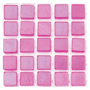 119x stuks mozaieken maken steentjes/tegels kleur roze 5 x 5 x 2 mm   -