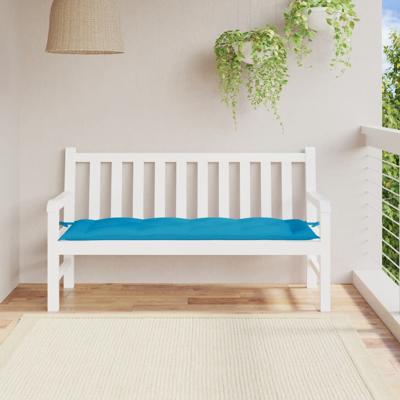 Tuinbankkussen 150x50x7 cm oxford stof lichtblauw