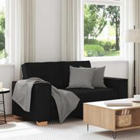 2-zitsbank Zwart 120 cm Stof 2-zitsbank Zwart 120 cm Stof