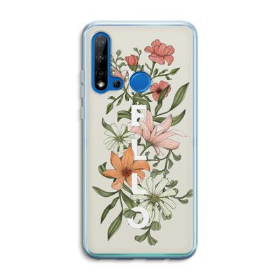 Hello bloemen: Huawei P20 Lite (2019) Transparant Hoesje