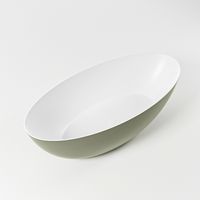 Vrijstaand bad Mondiaz Float | 170x80 cm | Solid surface | Ovaal | Army - Talc