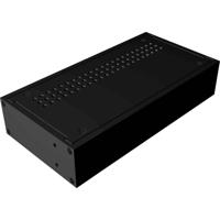 Hammond Electronics RM5U1928VBK Tafelbehuizing 222 x 422 x 711 Aluminium Zwart 1 stuk(s)