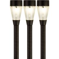 5x Buiten/tuin LED zwarte stekers Jive solar verlichting 32 cm - thumbnail