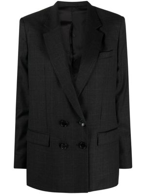 ISABEL MARANT blazer Manelle en laine vierge à boutonnière croisée - Gris
