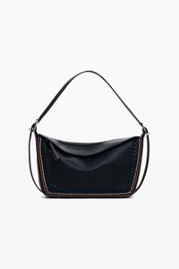 Tas met gevlochten details - BLACK - U