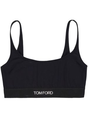TOM FORD bralette signature à bande logo - Noir