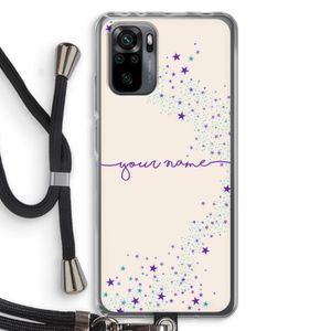 Sterren: Xiaomi Redmi Note 10 Pro Transparant Hoesje met koord