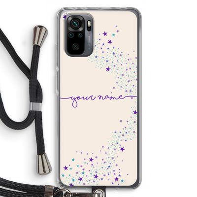Sterren: Xiaomi Redmi Note 10 Pro Transparant Hoesje met koord