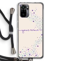 Sterren: Xiaomi Redmi Note 10 Pro Transparant Hoesje met koord