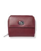 HEMA Ritsportemonnee met flap leer rood