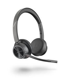 POLY Voyager 4320 UC Headset Draadloos Hoofdband Kantoor/callcenter USB Type-C Bluetooth Zwart