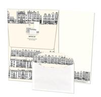 Briefpapier met enveloppen: Canal Houses, Caspar Jacobsz. Philips, Collection Rijksmuseum A&apos;dam