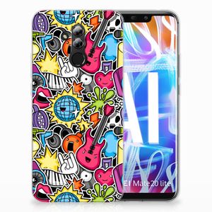 Huawei Mate 20 Lite Silicone Back Cover Punk Rock