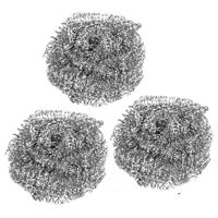 Schuursponsjes - RVS - 6x - pannenspons - 45 gram - 6 x 6 x 3 cm