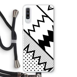 Pop Art #5: Samsung Galaxy A70 Transparant Hoesje met koord
