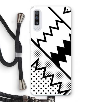 Pop Art #5: Samsung Galaxy A70 Transparant Hoesje met koord