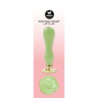 Studio Light • essentials tools wax stamp with handle green butterfly